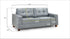 Charles Sofa Grey Fabric 3 Seater